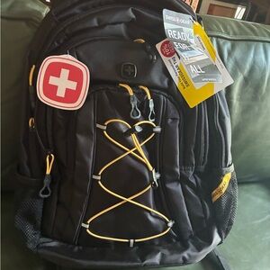 SwissGear Black and Yellow Laptop Backpack